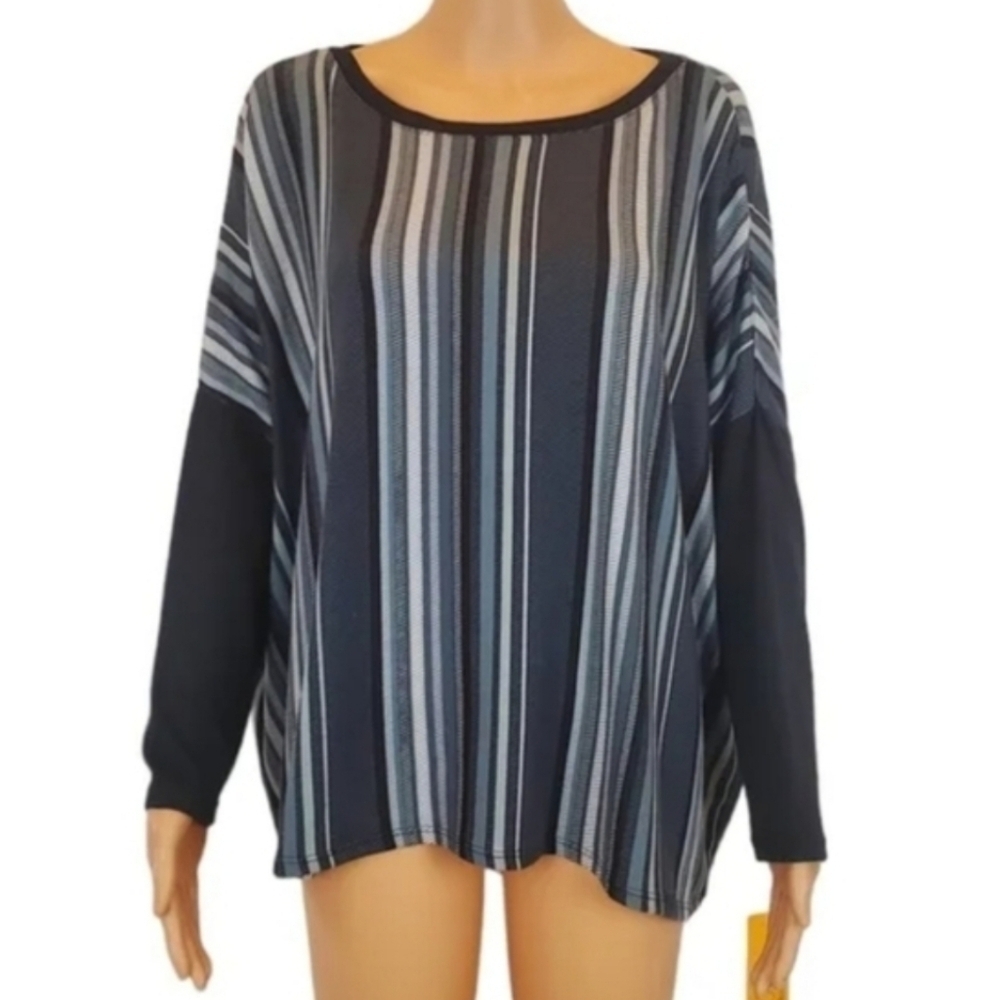 Ruby Rd Easy Chic pullover stripe top - Picture 6 of 6